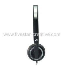 Sennheiser PX200 II Closed Ear Mini Folding On-Ear Stereo Headphones with Volume Control Black