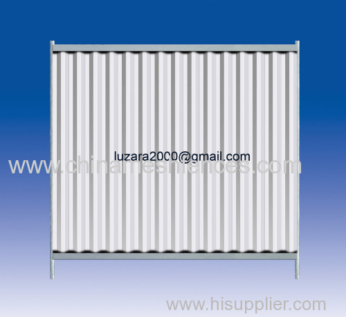 free standing solid steel hoarding panel