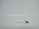Light LSZH / OM3 Fiber Optic Pigtails with Heat Shrinkable Tube , SM 9 / 125