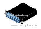 MTP / MPO to SC SM Fiber Optic Cassette with SC Single Mode Simplex Adapters
