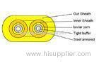 Flexible doublesheaths 62.5 / 125 fiber optic Cable for indoor distribution