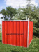 Red colour privacy steel hoarding panel