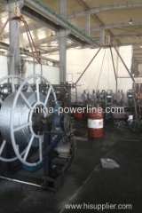 Flexible high tensile strength anti-twist galvanised steel braided pulling rope