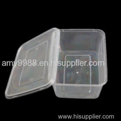 Clear Plastic Container with Lids (750ml)
