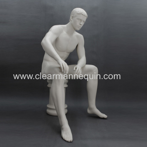 Sitting pose man mannequin cheap