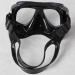 M23 snorkelling mask,carbon fiber transfer printing PC frame,black silicone diving