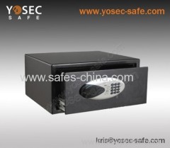 Front opening drawer safes with credit card safe lock