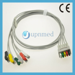GE-Marquette 5-lead wires set