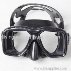 M27BS-BK-01 Prefessional scuba diving equipment silicone diving mask and snorkel mask