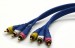 factory price AV male 3 RCA to 3RCA cable with 24K Gold Plated