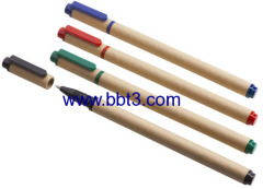 Promotional paper ballpen with plastic clip