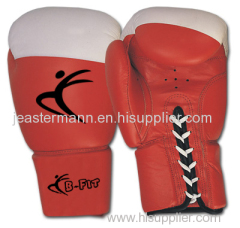 Real Leather Boxing Gloves Cuff with Laces Closure