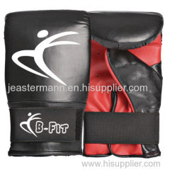 Leather Bag Gloves Mitts with Elastic Closure