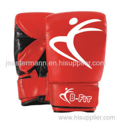 Leather Bag Gloves Mitts with Elastic Closure