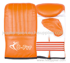 Leather Bag Gloves Mitts with Elastic Closure