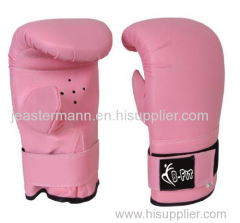 Leather Bag Gloves Mitts with Elastic Closure