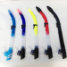 Semi dry adult snorkels for swimming and free divi