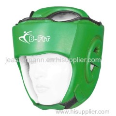 Leather Head Guard With Helmet