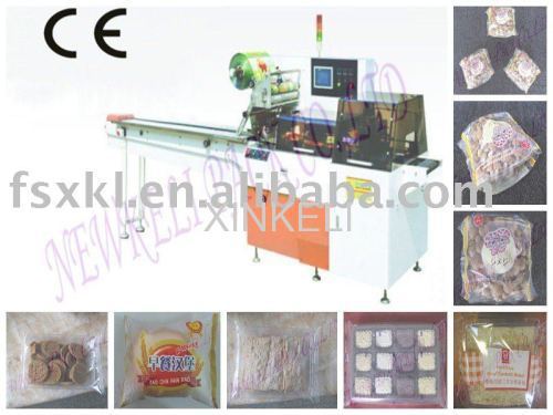 Rotary pillow snack food dessert packaging machine from China factory