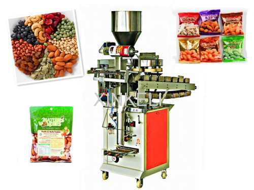 bucket chain semi automatic cashew peanut popcorns rice almond packing machine