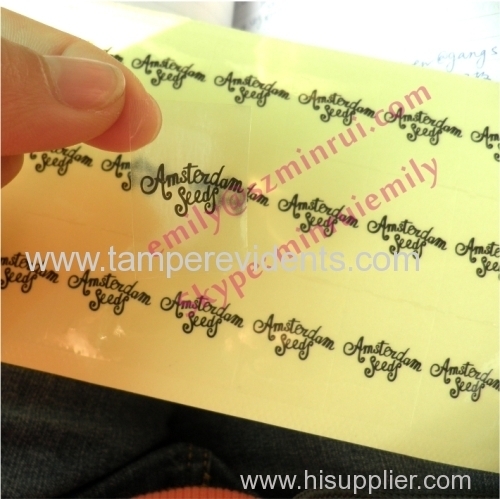 Custom Transparent Adhesive Stickers