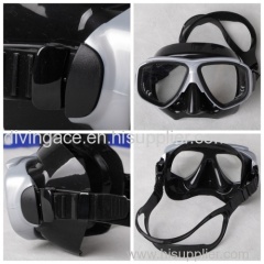 High grade colorful silicone diving device,double lens diving mask,low factory price,dongguan manufacturer