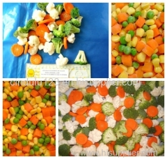 3-way IQF/Frozen mixed vegetables (carrot dices,green peas&sweet corn kernels)