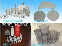 filter elements of metalic materials