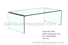 Hot sale bent glass coffee table