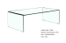 Hot sale bent glass coffee table