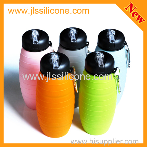 Collapsible Silicone Reusable Sports Bottles