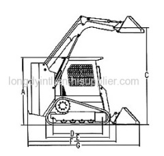 TS100 Longdy Brand Crawler Skid Steer Loader