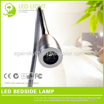1W High Power LED Bedside Light with Stretch Flexible Metal Tube