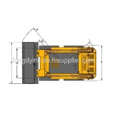JC70 Longdy Brand Wheel Skid Steer Loader