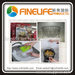 Stainless steel wire chef basket