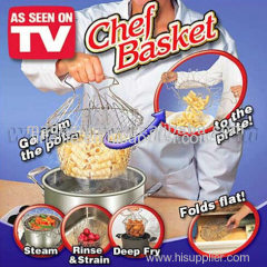 Stainless steel wire chef basket as seen on tv