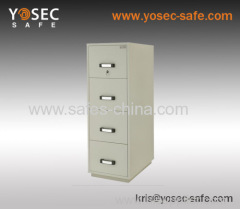 High security 4 drawer fireproof filing cabinets for storage office documents