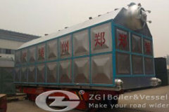 Biomass power plant boiler