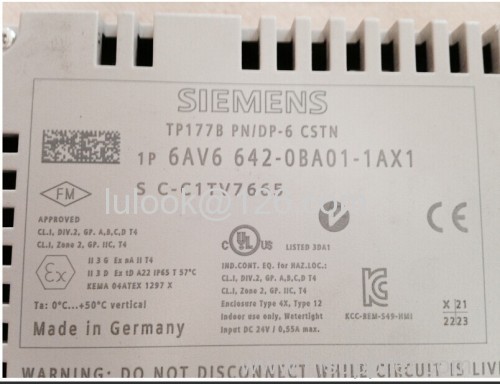 Siemens LCD PLC 6AV6 642-0BA01-1AX1