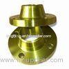 A105, LF2 Weld Beck / Slip On Golden Coating Forged Steel Flanges For Natural Gas