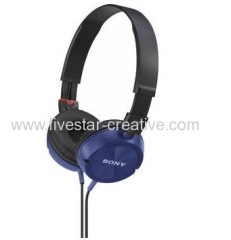 Sony MDR-ZX300 ZX Series Stereo On-Ear Outdoor Monitor Headband Headphones Blue