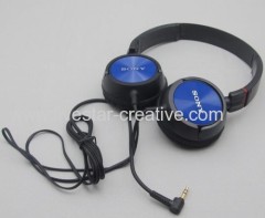 Sony MDR-ZX300 ZX Series Stereo On-Ear Outdoor Monitor Headband Headphones Blue