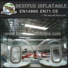 Inflatable Bubble Tent with Rooms and Entrance