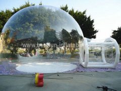 Transparent bubble inflatable lawn dome