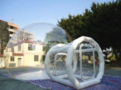 Transparent bubble inflatable lawn dome