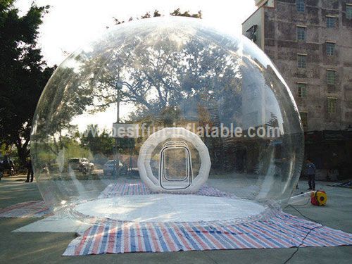 Transparent bubble inflatable lawn dome