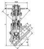 Chromium Nickel Steel Electric Valve Actuator, Stop Value J65Y-32 DN300 DN350