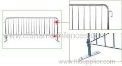 portable foldable crowd control barrier