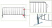 sequence control fence;walk though barrier;metal traffic barrier