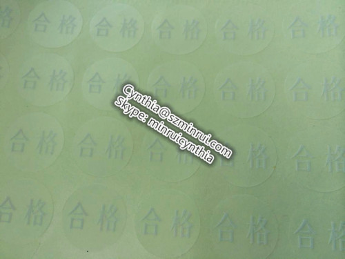 Custom Round Matt Transparent Adhesive PET Stickers with Text  QUALIFIED 